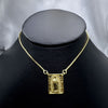 #GOL127 - Gargantilla Virgen De Guadalupe De Oro Laminado De 18K