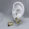 #HOL156 - Huggies Con Piedra De Oro Laminado De 18K