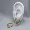 #HOL156 - Huggies Con Piedra De Oro Laminado De 18K