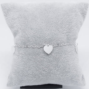 #T109 - Tobillera De Corazones - LL2.5